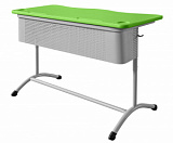 Школьный стол столешница пластик ШСТ14 ( двухместный) фото